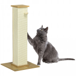 Kassi kraapimispost beež 80 cm sisal ja palliga