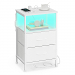 &Ouml;&ouml;kapp 39,6 &times; 30 &times; 60,4 cm LED ja laadimisjaam