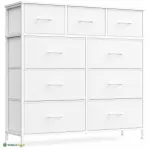 Kummut 98,8 x 30 x 96,2 cm pilvevalge MDF ja raud