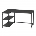 Nurgalaud 120 x 80 x 76 cm must puit ja teras riiuliga