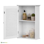 Vannitoakapp seinale 40 x 16 x 60 cm valge MDF 10 kg