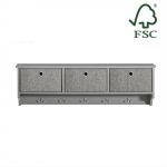 Riidenagi seinale 100 cm hall MDF 15 kg kandev&otilde;ime