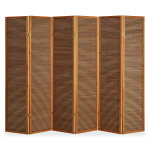 Ruumijagaja bambus 175x264 cm pruun 6-osaline paravent