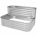 Metallist lillekast 118x45 cm h&otilde;bedane 2 taset