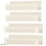 Magnetiga riiul 10x30x7.5 cm kreemjas valge teras