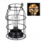 Laualamp 21,5 x 13 cm must LED valguskett