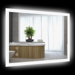 Led valgustusega peegel 70x50 cm Valge