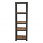 Kitsas metallist riiul 150x37x37 cm pruun