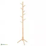 Riidenagi jalaga pruun 175 cm 8 konksu puidust
