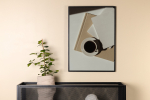 Seinapilt Kohv 50 x 70 cm valge paberist poster k&ouml;&ouml;ki