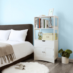 K&otilde;rge &ouml;&ouml;kapp 60x32.5x122 cm Valge