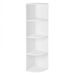 Nurgariiul valge 30.5 x 130 x 30.5 cm 4 astet melamiin