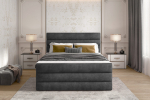 Voodi Cande 140x200 140x133x220 cm Tumepruun