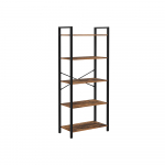 Avatud riiul 66x30x153cm must/pruun