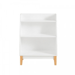 Laste raamaturiiul 60 x 25 x 80 cm valge MDF ja m&auml;nnipuit
