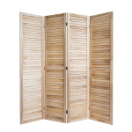 Puidust ruumijagaja 170x160 cm pruun 4-osaline sirm