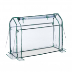 Kasvuhoone 92 x 124 x 42 cm roheline PVC ja rulluks