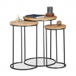 Abilaudade komplekt 56x41 cm pruun mangopuit ja raud