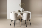Plaza s&ouml;&ouml;gikomplekt Agnes toolidega 100 cm valge MDF