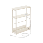 Abilaud 45 x 18 x 58 cm koorvalge teras riiulitega