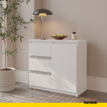 Kummut sahtlitega Mikel 75x80x35 cm Valge