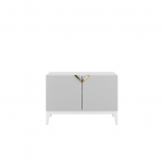 Kummut Visby DEMI LONG 2D valge 100,5&times;70&times;42 cm 2 uksega