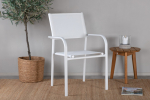 Santorini metallist aiatoolid 2 tk valge alumiinium