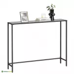 Konsoollaud 100,5 x 20 x 80 cm hall klaas ja teras