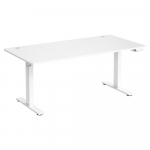K&otilde;rgust reguleeritav laud 160x80 cm valge terasraam