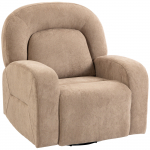 Pehme tugitool 93x75x100 cm khaki samet 360&deg; p&ouml;&ouml;rlev
