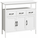 Kapp 95x35x88 cm valge reguleeritavad riiulid