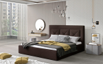 Voodi Cloe 140x200 cm Tumepruun