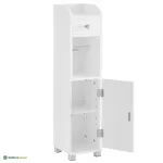 Kitsas vannitoakapp 77 cm valge reguleeritav riiul