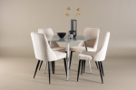 Plaza s&ouml;&ouml;gilaud Leone toolidega 100 cm MDF hall-beež