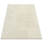 Vaip 3D 170x120 cm kreemvalge masinpestav libisemiskindel