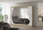 Riidekapp CAMBE 250 250x215x58 Sonoma Valge