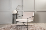 Tugitool Rakel 65 x 78 x 66 cm beež samet metallraam