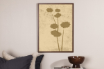 Seinapilt Lillekunst 70x100 cm Beež paberposter koju