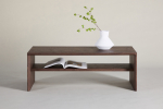 Kohvilaud Telemarket 110x50x38 cm Mocca MDF riiuliga