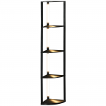 Nurgariiul LED 41 x 29.5 x 163.5 cm Must