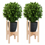 Lillealus puidust 24x24 cm Looduslik