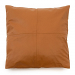 Nahast padjap&uuml;&uuml;r 60x60 cm kaamelikarva 4 paneeli