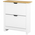 Jalatsikapp 72x26x80 cm valge 2 sahtlit 12 paari