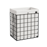 Pesukorv metallist 90 L must