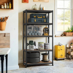 Metallist laoriiul 50x100x200 cm Pruun Must