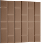 Seinapaneel Quadratta 180x180 180x35x180 cm Helepruun