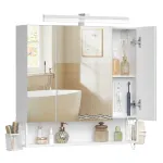 Peegelkapp valgustusega 3 ust 80 &times; 16,5 &times; 75 cm