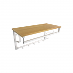 Riidenagi 60x30x31.7 cm valge, pruun