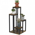 Lillealus jalgadel 40x40x81 cm pruun 4 taset