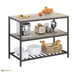 K&ouml;&ouml;giriiul 120 x 60 x 90 cm hall/must 3 riiuliga